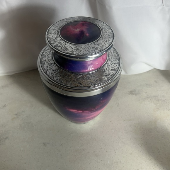 Cosmic Sky Adult Urn Blue/pink/purple